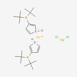 molecular formula C26H44Cl2FeP2Pd B8642773 1,1'-Bis(DI-T-butylphosphino)ferrocene palladium dichloride 
