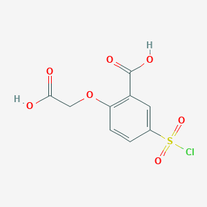 2-(Carboxymethoxy)-5-(chlorosulfonyl)benzoic acid