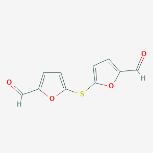 molecular formula C10H6O4S B086428 5-(5-Formylfuran-2-yl)sulfanylfuran-2-carbaldehyde CAS No. 1017-58-9