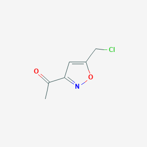 molecular formula C6H6ClNO2 B8642814 3-Acetyl-5-chloromethylisoxazole 