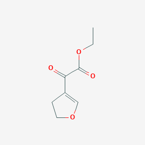 molecular formula C8H10O4 B8642942 ethyl 2-(2,3-dihydrofuran-4-yl)-2-oxoacetate 