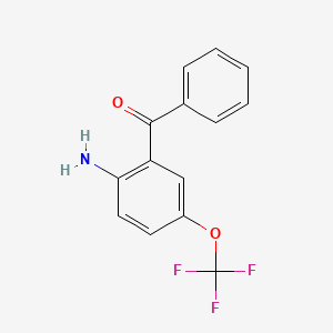 (2-Amino-5-trifluoromethoxy-phenyl)-phenyl-methanone