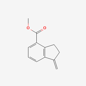 molecular formula C12H12O2 B8643103 methyl 1-methylidene-2,3-dihydroindene-4-carboxylate 