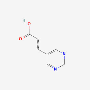 molecular formula C7H6N2O2 B8643133 (E)-3-(PYRIMIDIN-5-YL)ACRYLIC ACID 