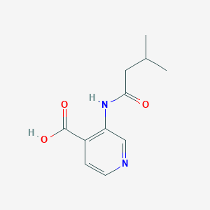molecular formula C11H14N2O3 B8643188 3-(3-Methylbutanamido)isonicotinic acid 