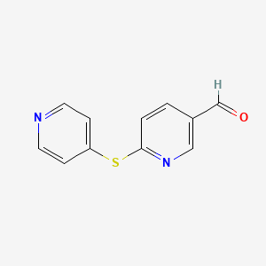 6-(Pyridin-4-ylsulfanyl)-pyridine-3-carbaldehyde