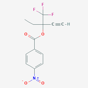 3-(Trifluoromethyl)pent-1-YN-3-YL 4-nitrobenzoate