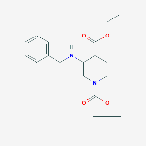 3-Benzylamino-piperidine-1,4-dicarboxylic acid 1-tert-butyl ester 4-ethyl ester