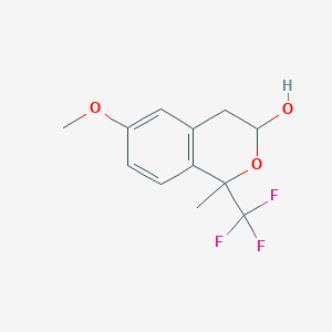 6-Methoxy-1-methyl-1-(trifluoromethyl)-3,4-dihydro-1H-2-benzopyran-3-ol