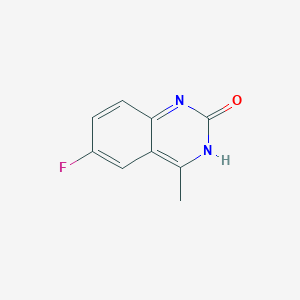 molecular formula C9H7FN2O B8643288 6-Fluoro-4-methyl-2(1H)-quinazolinone 