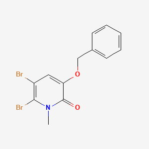 3-(benzyloxy)-5,6-dibromo-1-methylpyridin-2(1H)-one