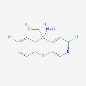 (5-amino-7-bromo-3-chloro-5H-chromeno[2,3-c]pyridin-5-yl)methanol