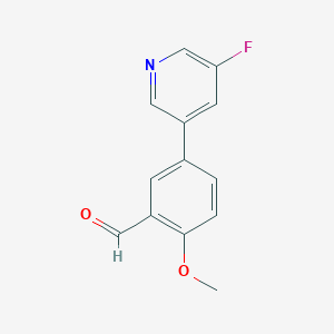 5-(5-Fluoro-pyridin-3-yl)-2-methoxy-benzaldehyde