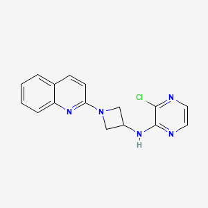 3-chloro-N-(1-(quinolin-2-yl)azetidin-3-yl)pyrazin-2-amine