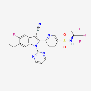 molecular formula C23H18F4N6O2S B8643432 PTC 725 