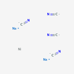 molecular formula C4N4Na2Ni-2 B086436 Sodium nickel cyanide CAS No. 14038-85-8