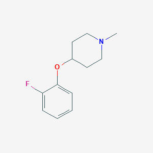 molecular formula C12H16FNO B8643608 4-(2-Fluorophenoxy)-1-methylpiperidine 