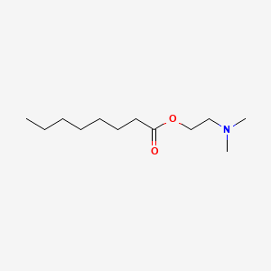 molecular formula C12H25NO2 B8643636 Octanoic acid, 2-dimethylaminoethyl ester CAS No. 36609-93-5
