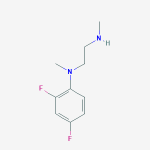 molecular formula C10H14F2N2 B8643795 n-(2,4-Difluorophenyl)-n,n'-dimethylethylene-1,2-diamine 