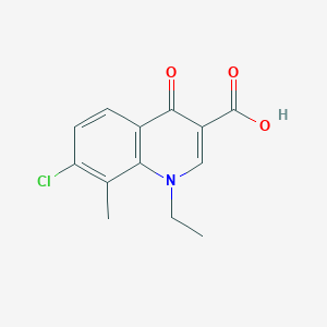 7-Chloro-1-ethyl-1,4-dihydro-8-methyl-4-oxo-3-quinolinecarboxylic acid