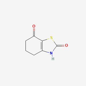molecular formula C7H7NO2S B8643848 2-Hydroxy-5,6-dihydro-4H-benzothiazol-7-one 