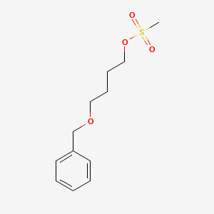 molecular formula C12H18O4S B8643850 4-(benzyloxy)butyl Methanesulfonate 