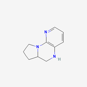 molecular formula C10H13N3 B8643857 5,6,6a,7,8,9-Hexahydropyrido[3,2-e]pyrrolo[1,2-a]pyrazine 