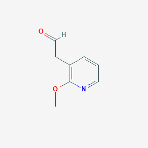molecular formula C8H9NO2 B8643897 2-(2-Methoxy-3-pyridyl)acetaldehyde 
