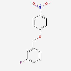 molecular formula C13H10FNO3 B8643909 1-(3-Fluorobenzyloxy)-4-nitro-benzene 