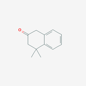 molecular formula C12H14O B8643915 4,4-Dimethyl-2-tetralone 