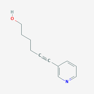 molecular formula C11H13NO B8643926 6-(Pyridin-3-YL)hex-5-YN-1-OL CAS No. 88940-60-7