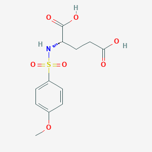 molecular formula C12H15NO7S B8643931 N-(4'-methoxybenzenesulphonyl)-L-glutamic acid CAS No. 99289-76-6