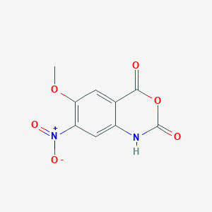 molecular formula C9H6N2O6 B8643939 6-Methoxy-7-nitro-2H-3,1-benzoxazine-2,4(1H)-dione CAS No. 648927-55-3