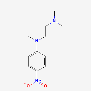 molecular formula C11H17N3O2 B8643955 N-[2-(N-Methyl-4-nitroanilino)ethyl]-N,N-dimethylamine 