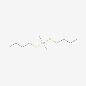 molecular formula C10H24S2Sn B086440 Stannane, bis(butylthio)dimethyl- CAS No. 1000-40-4