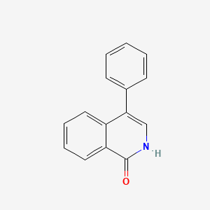 molecular formula C15H11NO B8644001 4-Phenylisoquinolin-1(2h)-one CAS No. 36828-24-7