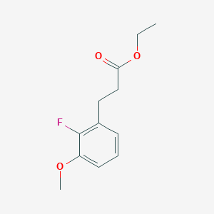 molecular formula C12H15FO3 B8644191 Ethyl 3-(2-fluoro-3-methoxyphenyl)propanoate 