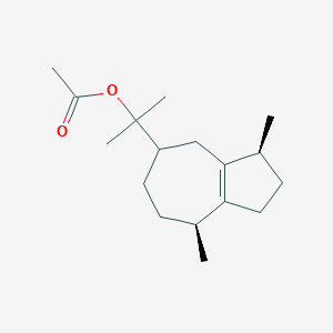 molecular formula C17H28O2 B086442 GUAI-1(5)-EN-11-OL:ACETATE CAS No. 134-28-1