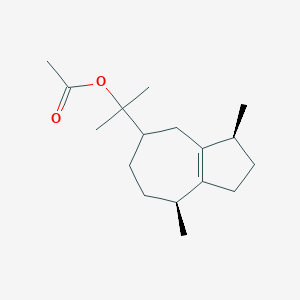 2-(3,8-Dimethyl-1,2,3,4,5,6,7,8-octahydroazulen-5-yl)propan-2-yl acetate