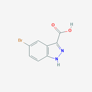molecular formula C8H5BrN2O2 B086443 5-bromo-1H-indazole-3-carboxylic Acid CAS No. 1077-94-7