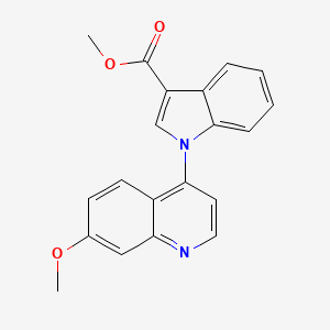molecular formula C20H16N2O3 B8644427 Methyl 1-(7-methoxyquinolin-4-yl)-1H-indole-3-carboxylate CAS No. 649539-16-2