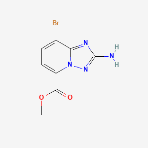 molecular formula C8H7BrN4O2 B8644469 methyl 2-amino-8-bromo-[1,2,4]triazolo[1,5-a]pyridine-5-carboxylate 