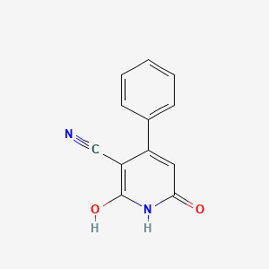 molecular formula C12H8N2O2 B8644711 2,6-Dihydroxy-4-phenyl-3-cyano-pyridine 