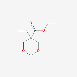 molecular formula C9H14O4 B8644809 Ethyl 5-vinyl-1,3-dioxane-5-carboxylate 