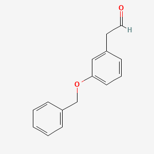 molecular formula C15H14O2 B8644853 2-[3-(Benzyloxy)phenyl]acetaldehyde 