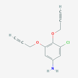 3-Chloro-4,5-bis[(prop-2-yn-1-yl)oxy]aniline