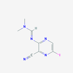 N'-(3-cyano-5-iodopyrazin-2-yl)-N,N-dimethylformimidamide