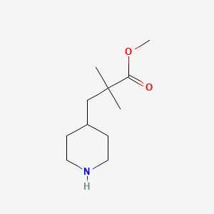 2,2-Dimethyl-3-(piperidine-4-yl)-propionic acid methyl ester