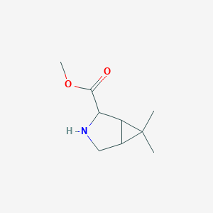 molecular formula C9H15NO2 B8644948 Methyl 6,6-dimethyl-3-azabicyclo[3.1.0]hexane-2-carboxylate 