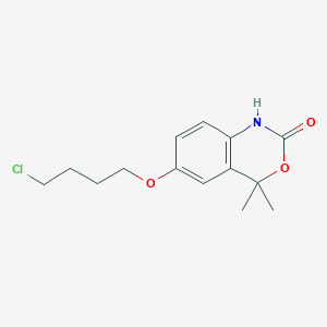 6-(4-Chlorobutoxy)-4,4-dimethyl-1,4-dihydro-2H-3,1-benzoxazin-2-one